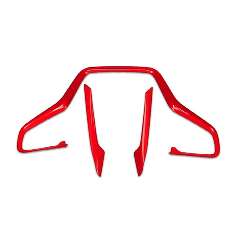 Красная Внутренняя отделка рулевого колеса автомобиля Honda Civic 2016-2020 10th Запасные Части и Аксессуары