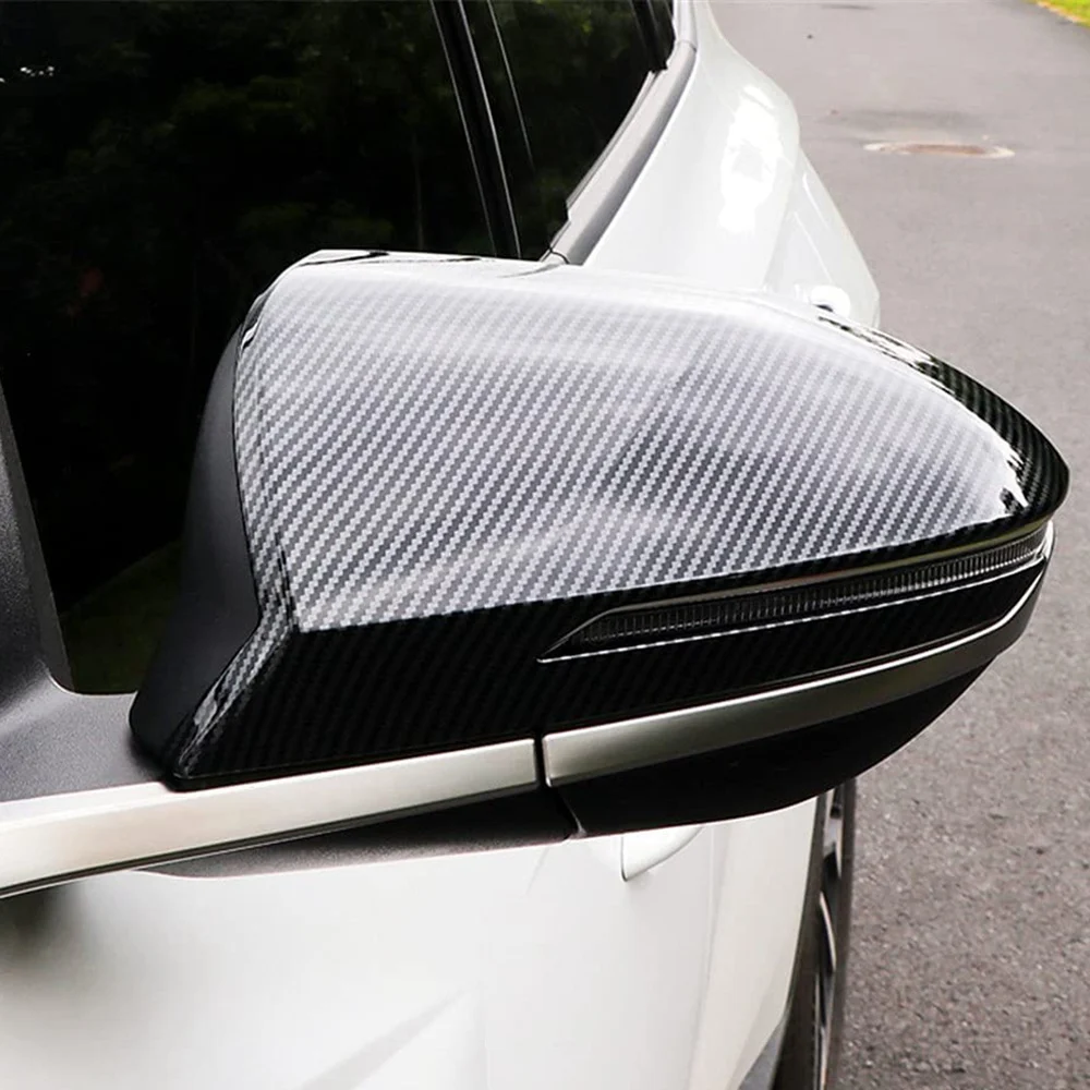 Крышка бокового зеркала автомобиля для Hyundai Tucson NX4 2021 2022, Украшение крышки зеркала заднего вида, Аксессуары для отделки, углеродное волокно