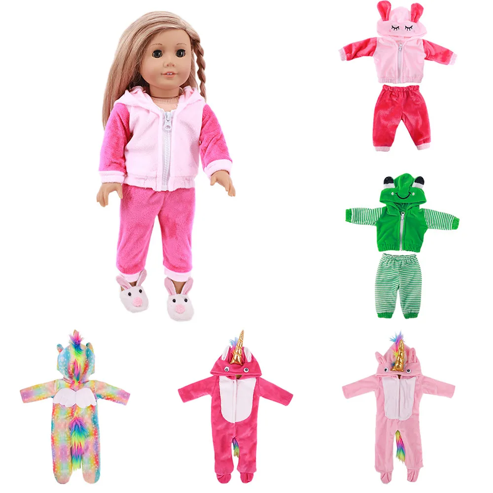 Кукольная одежда Милые Костюмы Подходят для 43-сантиметровой Новорожденной Куклы и 18-Дюймовой Кукольной обуви Американского поколения