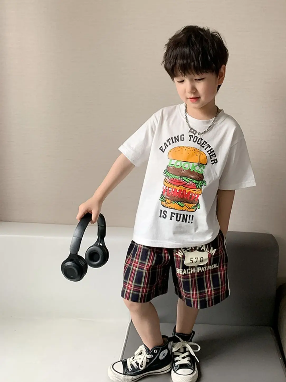 Летние мужские и детские футболки с короткими рукавами, модная и высококачественная детская одежда, классный повседневный стиль на открытом воздухе