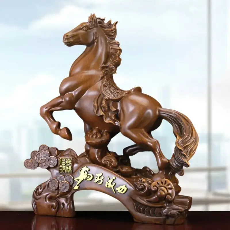 Лошадь по Фэн-шуй К успеху, украшение кабинета, Украшение рабочего стола, Поделки, высококачественные Открывающиеся скульптуры, подарок