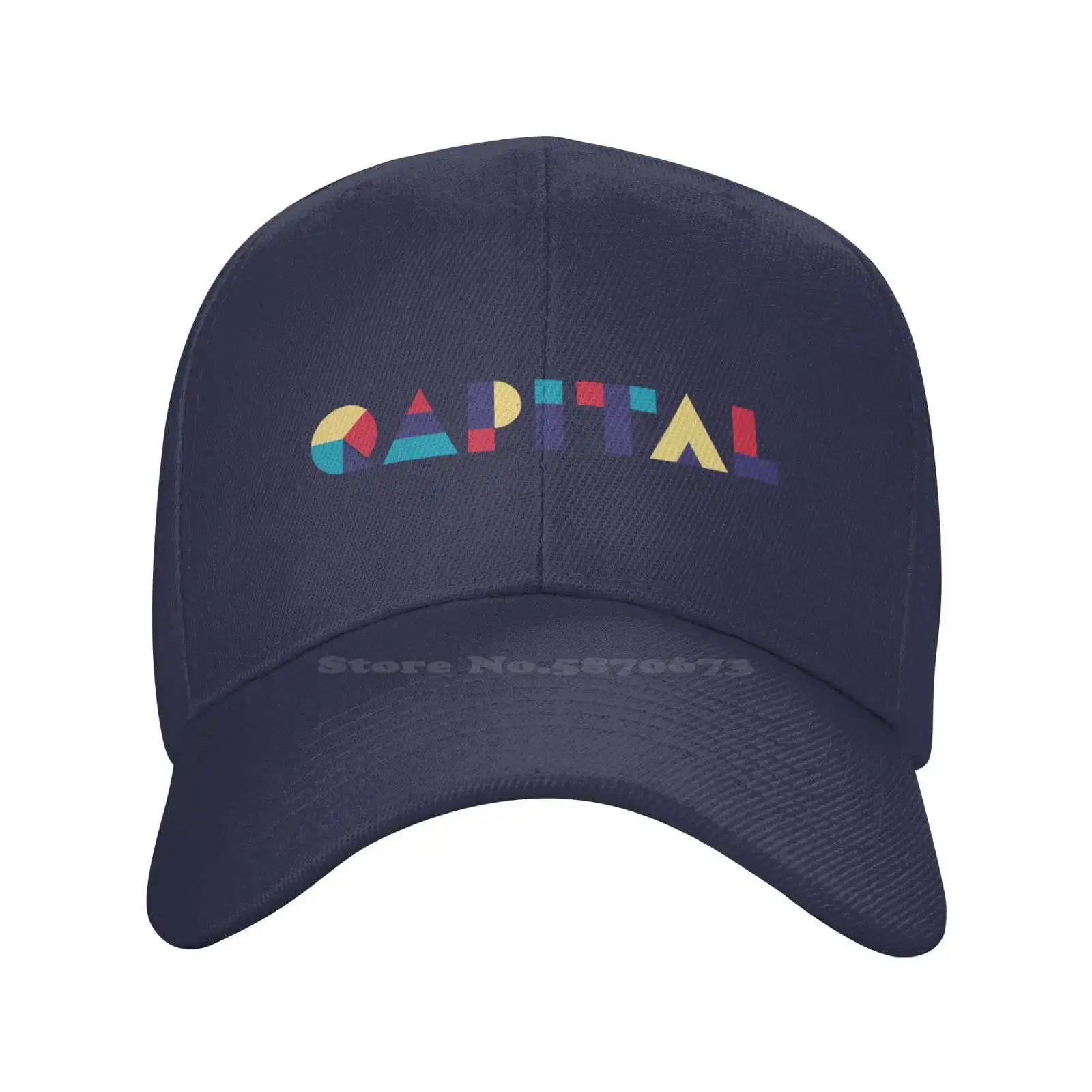 Модная качественная джинсовая кепка с логотипом Qapital, вязаная шапка, бейсболка