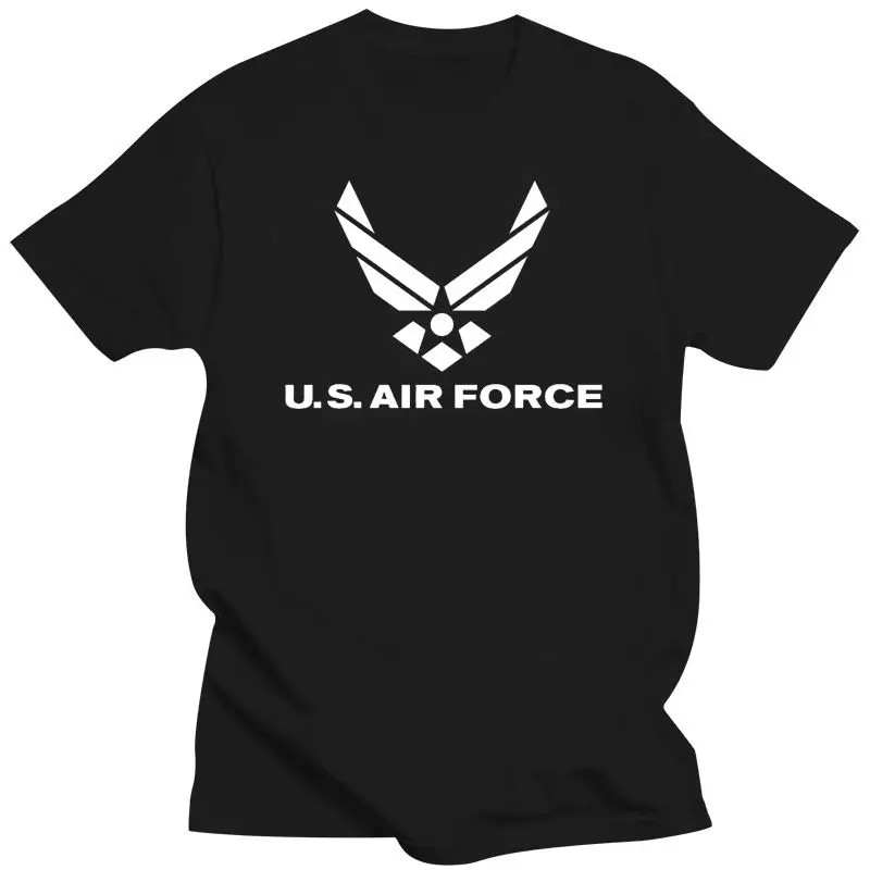 Модная хлопковая футболка 2022 года с логотипом ВВС США, американская военная униформа USAF, мужская футболка 1659