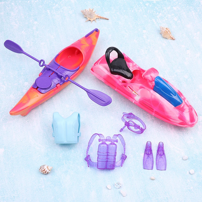 Модные Пляжные Аксессуары Доска для серфинга Каяк Моторная лодка Летние пляжные купальники l для куклы Забавная игрушка