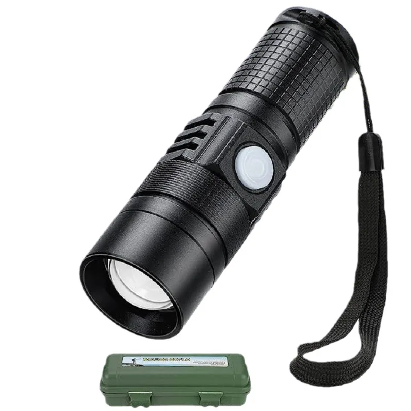 Мощный светодиодный фонарик XHP50, Мини Портативный USB-фонарик, Перезаряжаемый Рыболовный фонарь с зумом, Водонепроницаемая вспышка для кемпинга, лампа