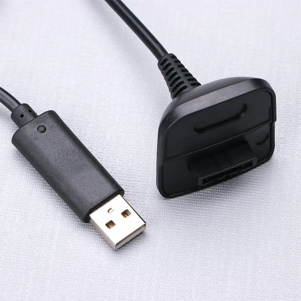 Надежный Горячий холодный черный игровой прочный подарочный шнур Зарядное устройство USB постоянного тока 5 В для беспроводного игрового контроллера Xbox 360 Кабель для зарядки