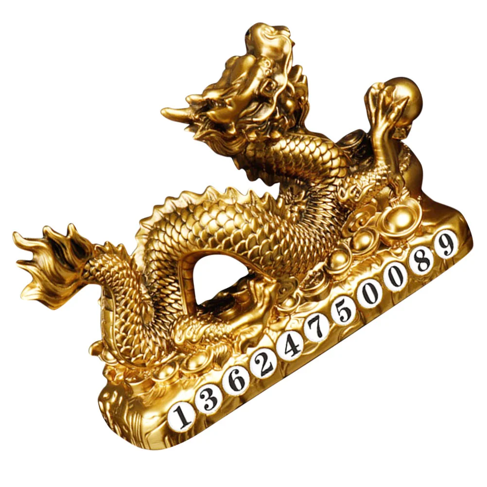 Настольная Статуэтка Дракона Настольное украшение в виде дракона Чайная Статуэтка домашнего животного Китайский Дракон Моделирование декора