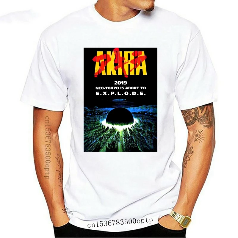 Новая мужская футболка AKIRA 1988 с 4 Принтами, Футболки с круглым вырезом, Топы до 3XL, футболка, новинка, женская футболка