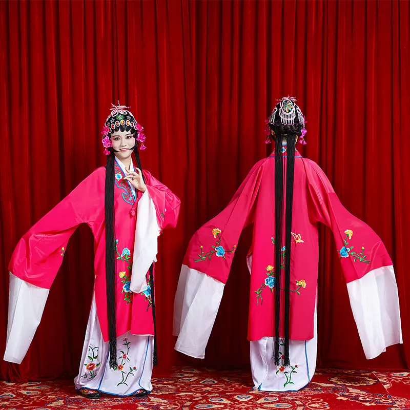 Новая сценическая одежда Женский костюм из Пекинской оперы Хуадань, Опера Юэ, красивая одежда в китайском стиле, Костюм для древней драмы Хуанмэй