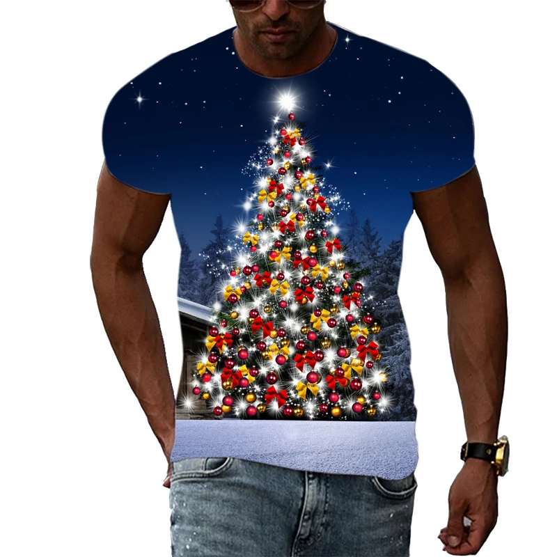 Новая футболка унисекс Celebrate Christmas с принтом, модная повседневная креативная мужская футболка, летняя интересная футболка в стиле хип-хоп