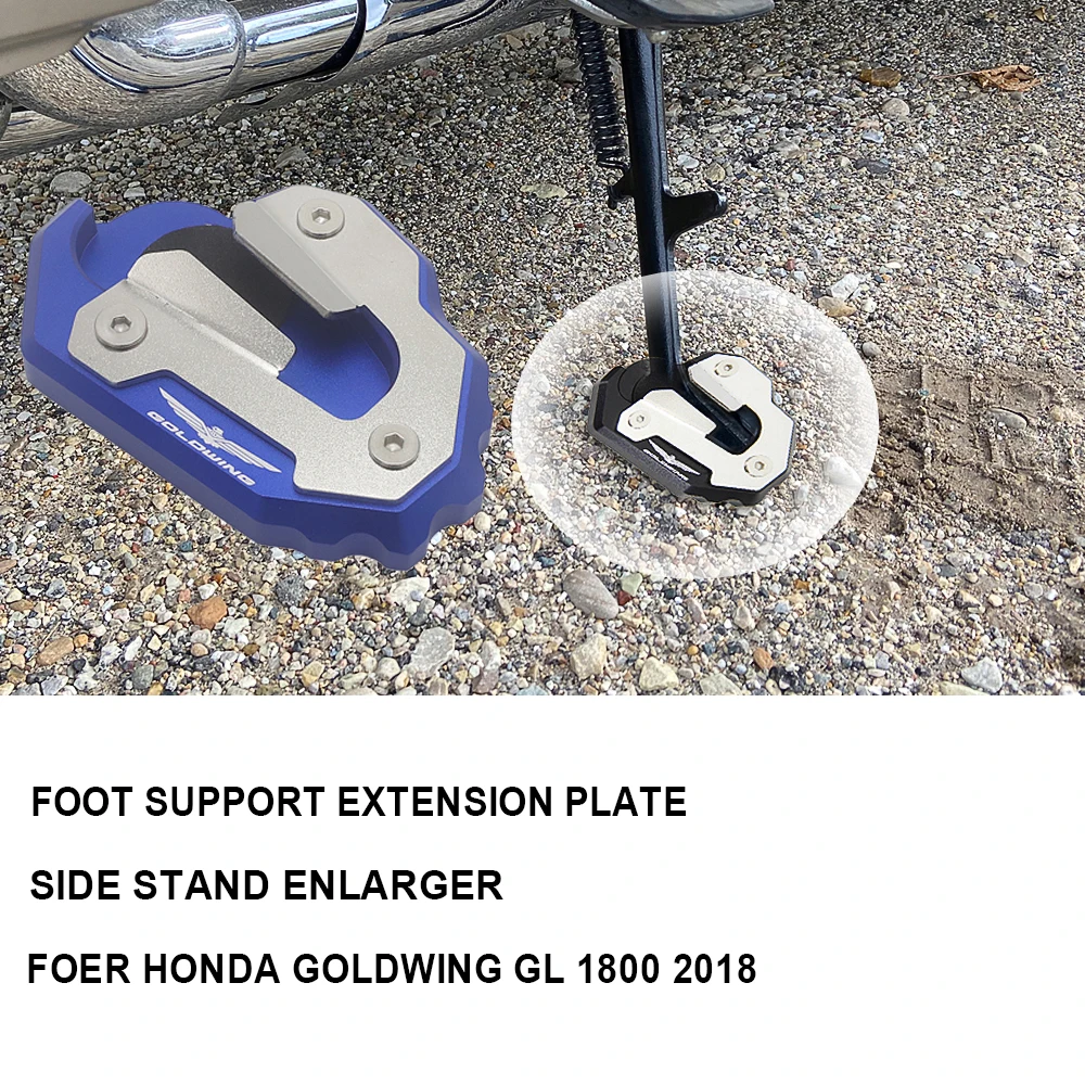 Новинка для Honda Goldwing GL1800 Мотоциклетная Боковая Подставка Увеличивающая Пластину Подставка для ног Увеличивающая Ножную полку Gold Wing GL 1800 2018-2021 2020