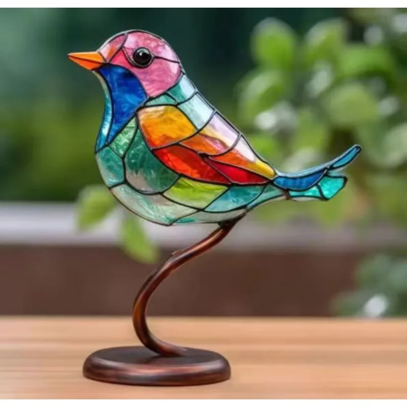 Новые Красочные птицы Украшения для дома Птицы Металлические украшения для дома Украшение стола