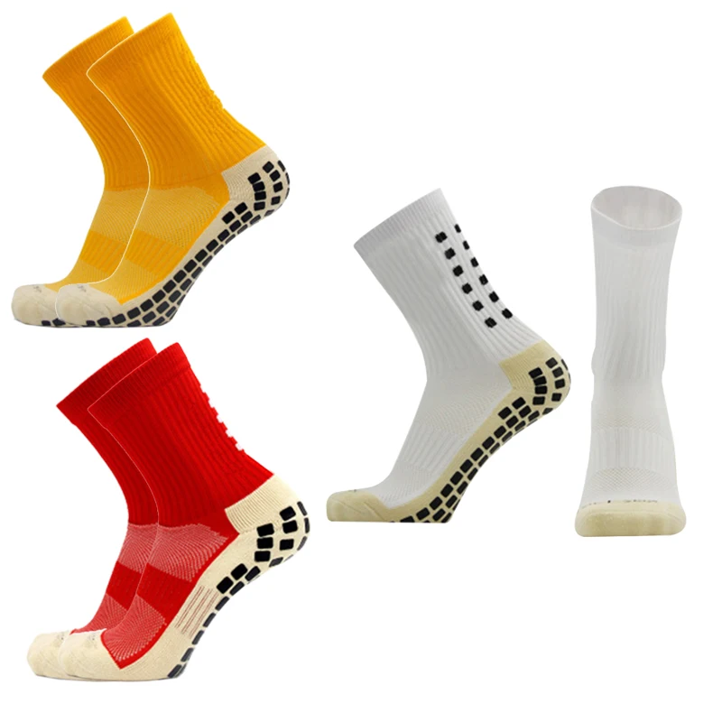 Новые мужские спортивные носки С толстым полотенцем, мужские нескользящие футбольные носки, баскетбольные носки, спортивные чулки