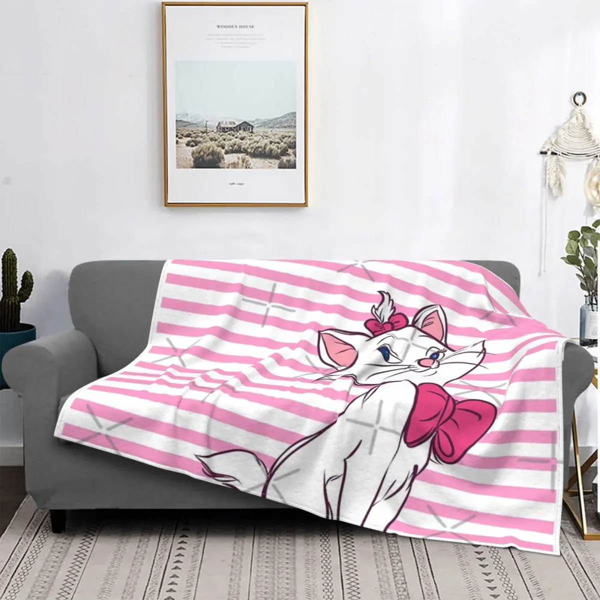 Одеяло Marie Pink от Aristocats, Покрывало на кровать, Мягкое Детское одеяло для путешествий, Детское одеяло