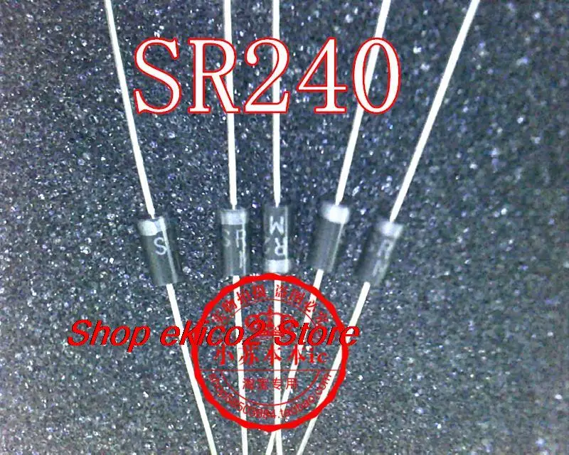 Оригинальный запас SR240 SB240 2A/40V DO-15  