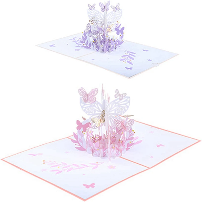 Открытка с изображением бабочки, открытки с 3D бабочками ручной работы на День матери