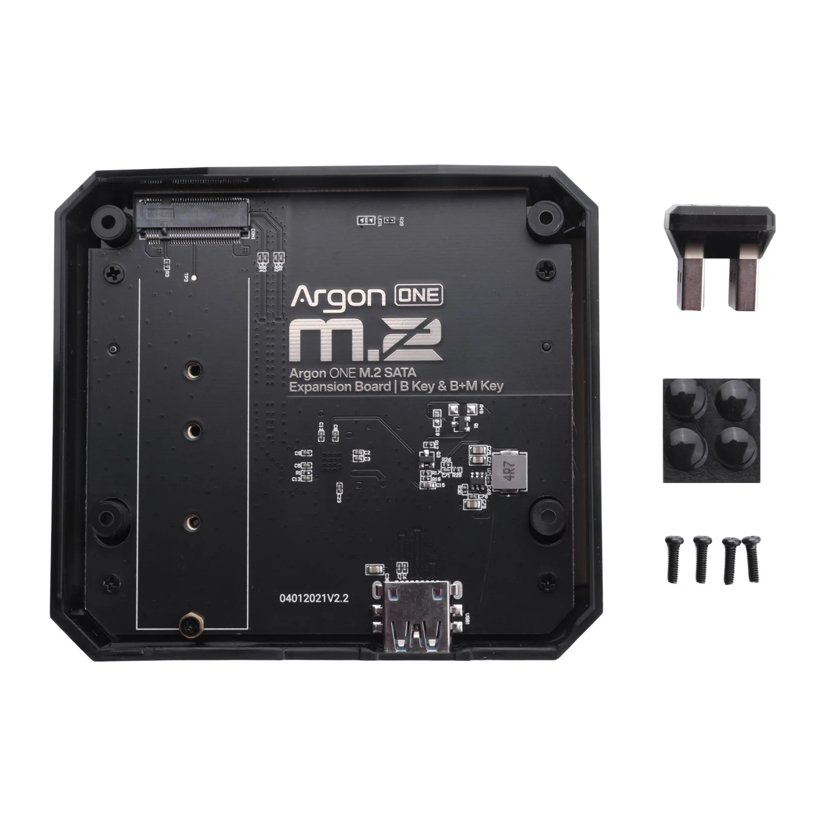 Плата расширения M.2 от USB 3.0 до M.2 SATA SSD адаптер для Raspberry Pi 4 Model B База для Argon ONE V2 / M.2