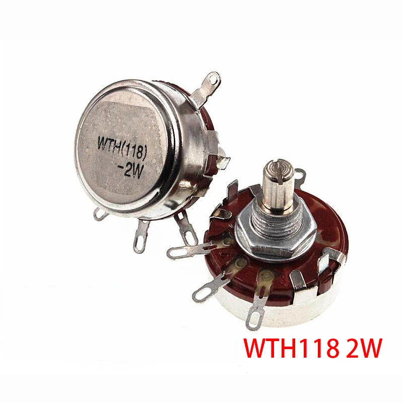 Потенциометр 4ШТ WTH118 10K 2W 1A, Новый Аутентичный Переменный резистор, Сопротивление VR 10K Ом