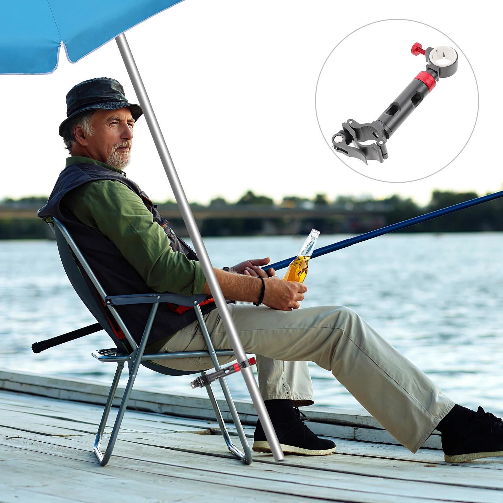 Рыболовный стул, подставка для зонта, кронштейн, аксессуар, поддержка многофункциональных аксессуаров