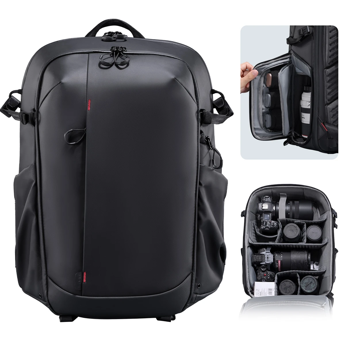 Рюкзак для фотоаппарата Ulanzi BP09 Объемом 22 л, водонепроницаемая цифровая ЗЕРКАЛЬНАЯ камера большой емкости, дорожная сумка для фотосъемки, держатель для штатива, видео на открытом воздухе