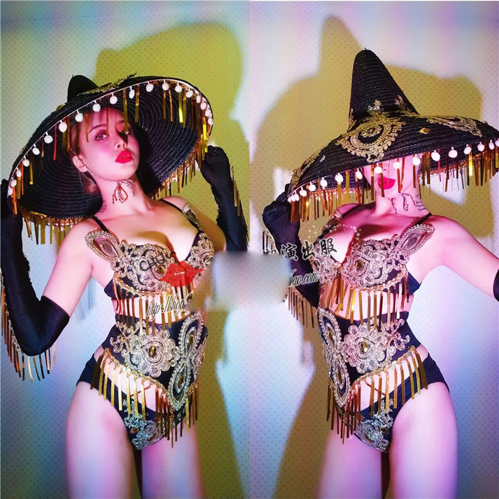 Сексуальная тусовщица черный костюм бикини модель ночного клуба сценическое шоу bar GOGO dance гостевое шоу одежда для выступлений
