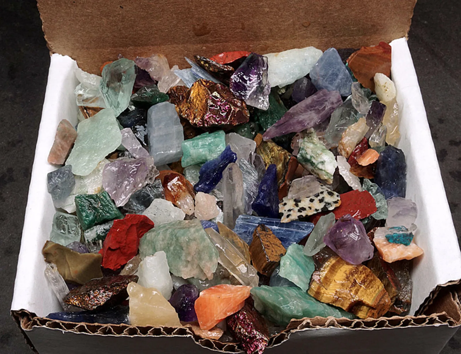 Серия Artisan 1/2 фунта натуральный кристалл Образец минерала Смешанный драгоценный камень