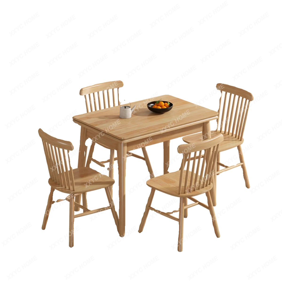 Складной обеденный стол из массива дерева Для небольших квартир, Выдвижные обеденные столы и стулья, сервировочный стол