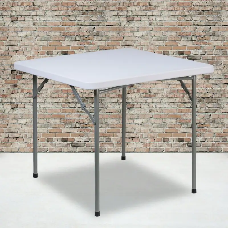 Складной столик из гранитного белого пластика площадью 2,81 квадратных фута
