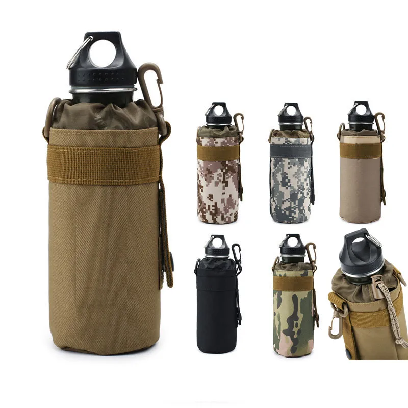 Тактическая сумка для бутылки с водой Molle, держатель для чехла, военные путешествия на открытом воздухе, кемпинг, велоспорт, Рыбалка, Охота, бутылка для воды, переноска для чайника