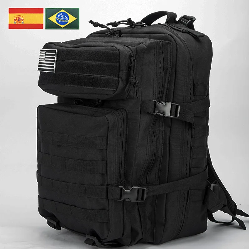 Тактический рюкзак объемом 30 л 50 л с нашивкой с флагом Для мужчин и женщин, спортивный Походный охотничий нейлоновый рюкзак, дорожная военная походная сумка для рыбалки