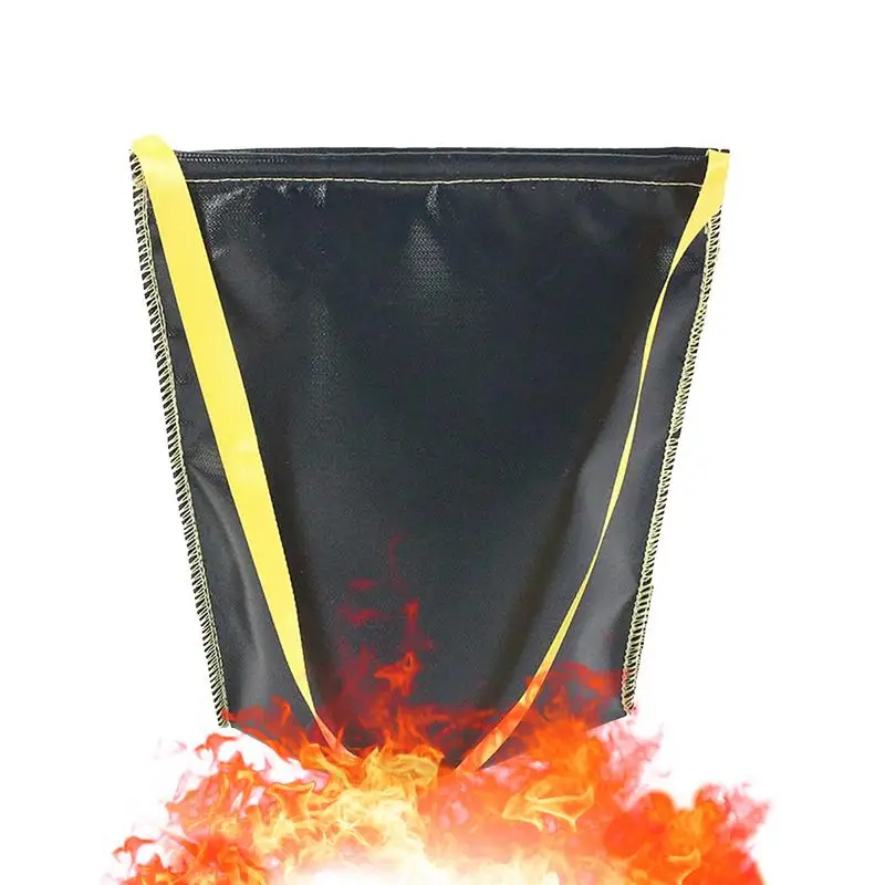 Тканевая сумка для огнетушителя, уличная сумка для барбекю, тканевая сумка для угольного огнетушителя, удобная походная огнестойкая сумка для хранения