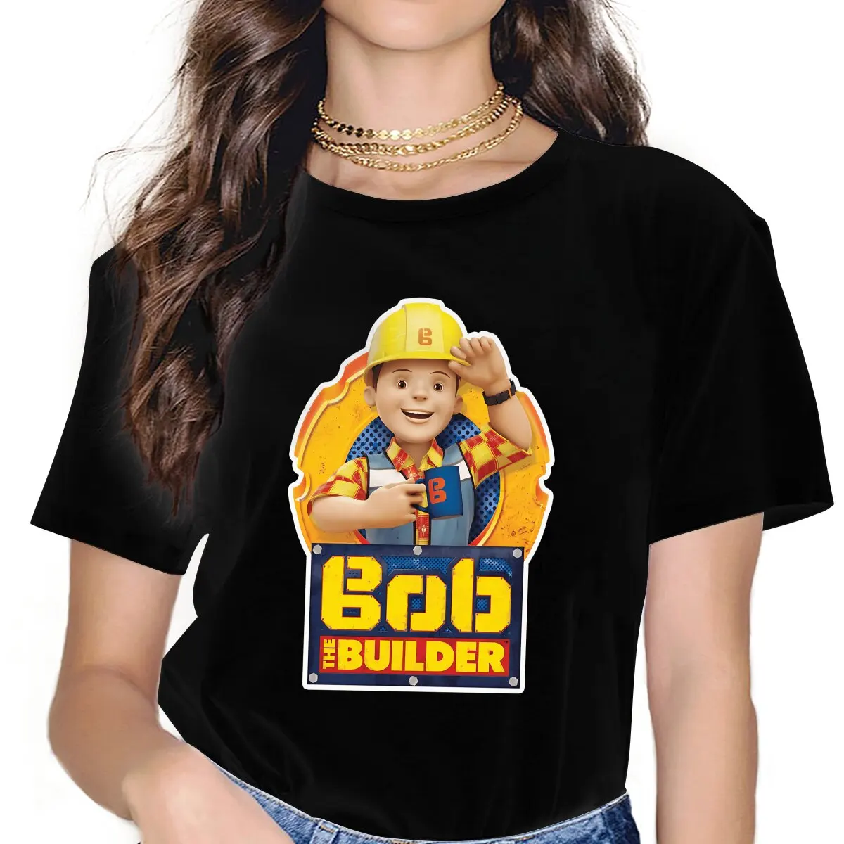 Футболка Bob The Builder Builder Homme Одежда унисекс, блузы, футболка из полиэстера для женщин