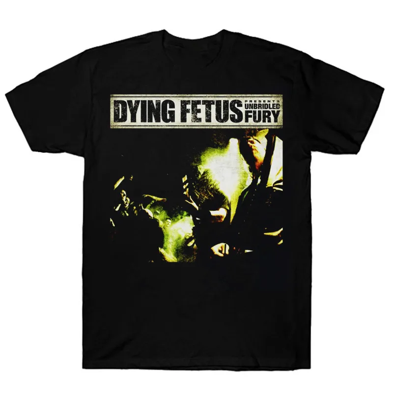 Футболка Dying Fetus Unbridled Fury из хлопка с коротким рукавом, черная мужская от S до 5XL PM1685