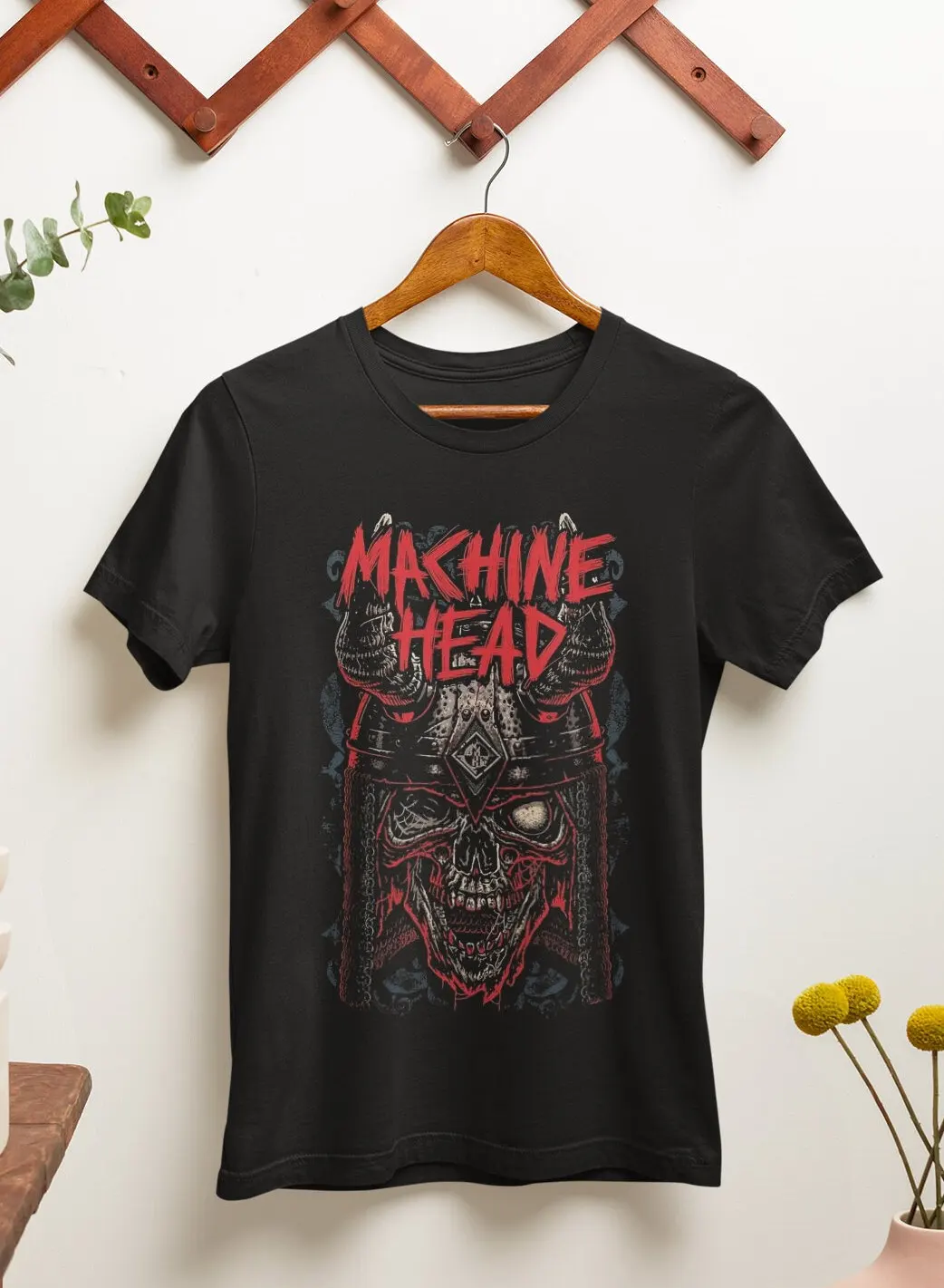 Футболка Machine Head с изображением королевской музыки в стиле метал.