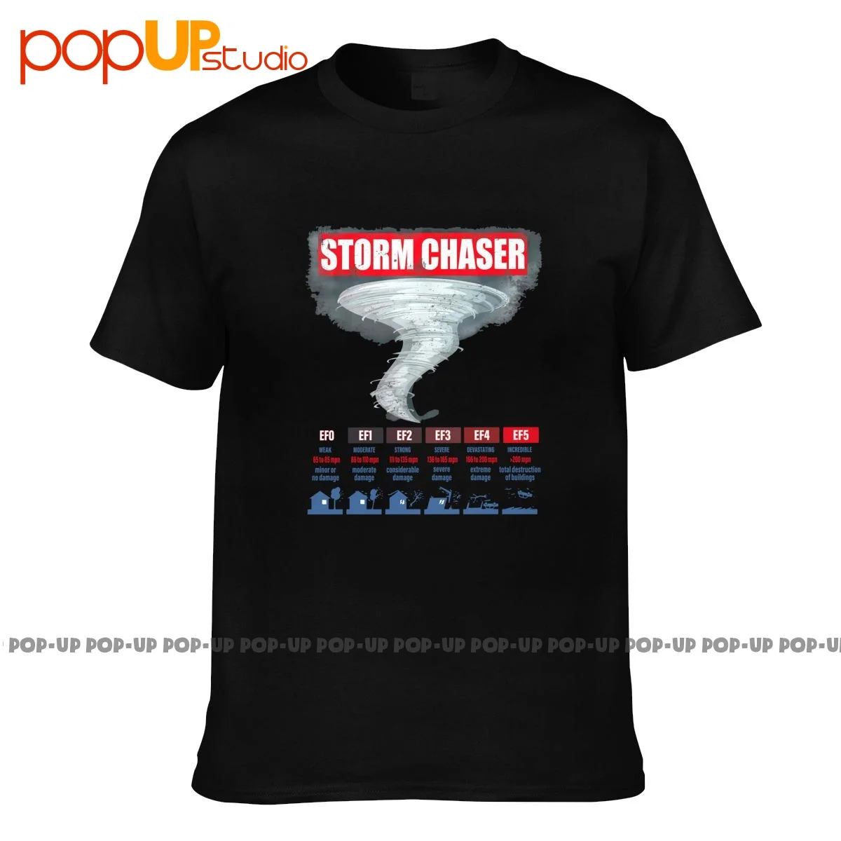 Футболка Storm Chaser Efo Ef1 Ef2 Ef3 Ef4 Ef5, крутая повседневная футболка премиум-класса Лучшего качества