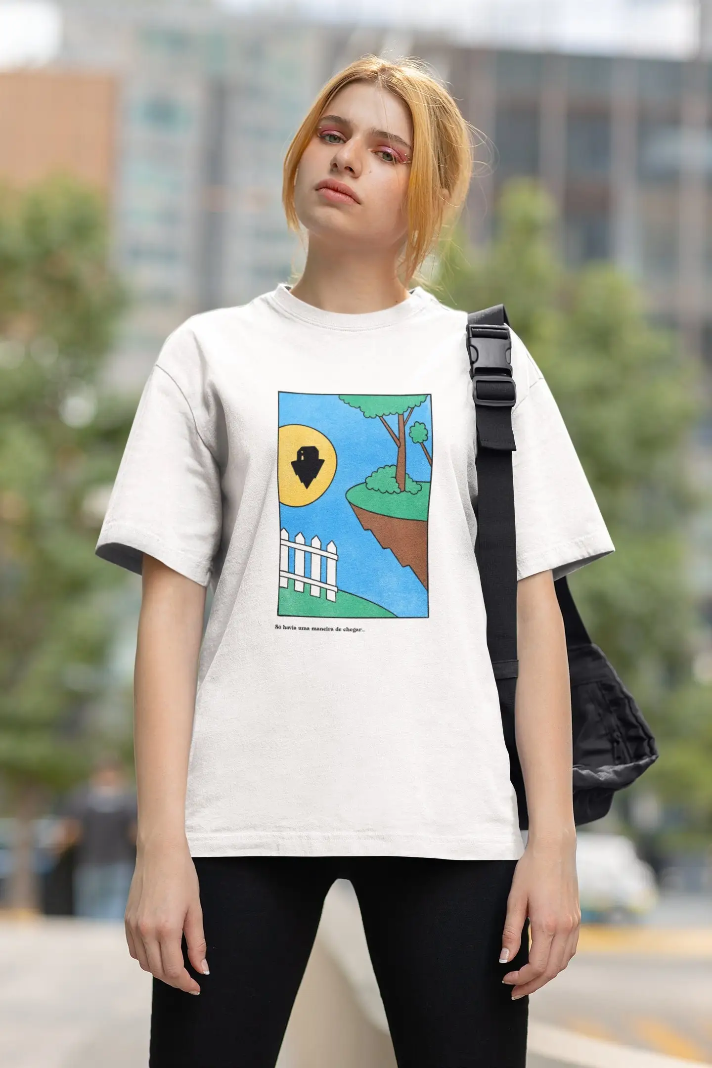 Футболка с изображением дерева, Сюрреалистическая футболка с изображением дерева, сюрреалистический поп-арт