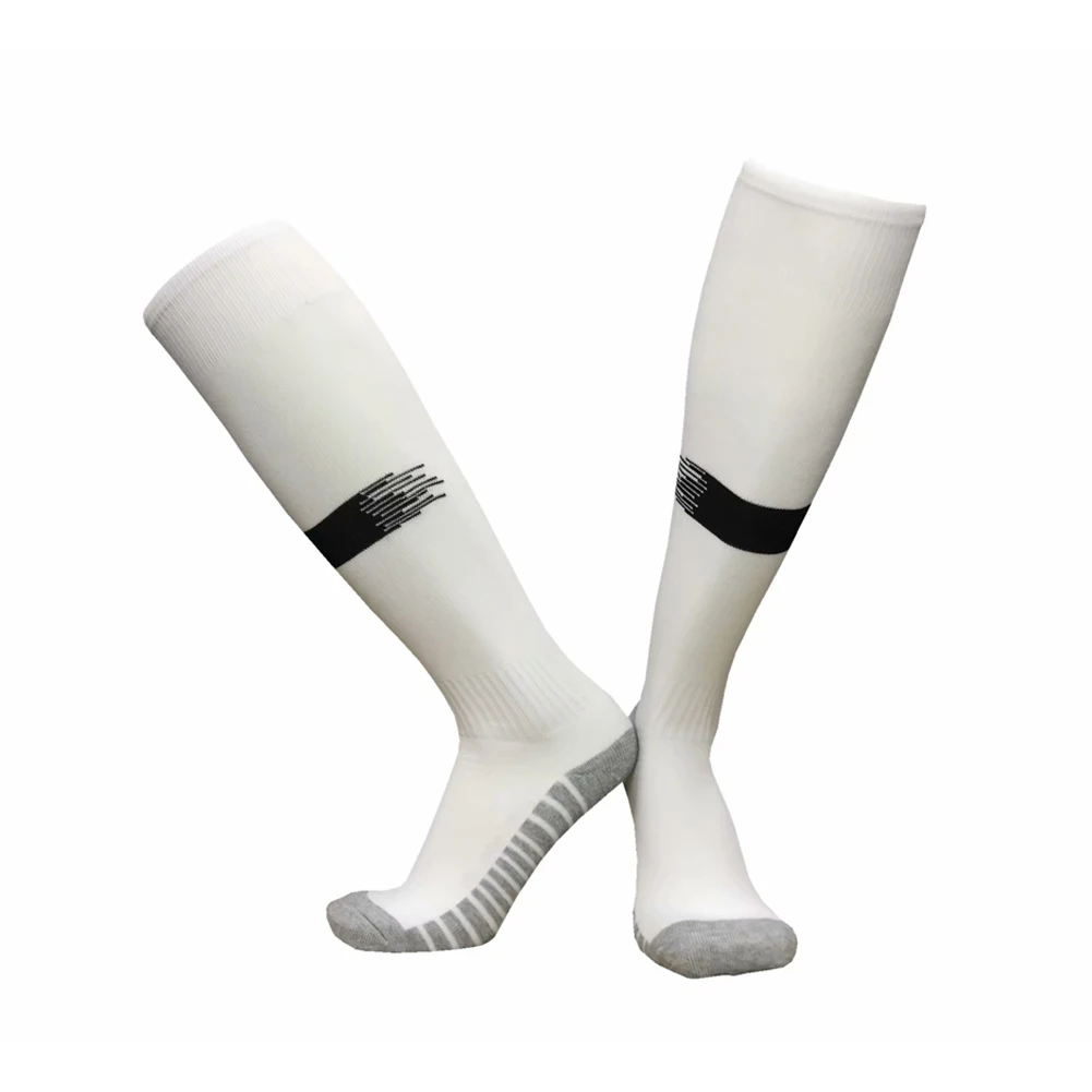 Футбольные носки с полотенцем снизу Футбольные бейсбольные спортивные носки выше колена Простые носки Длинные футбольные мужские носки выше колена