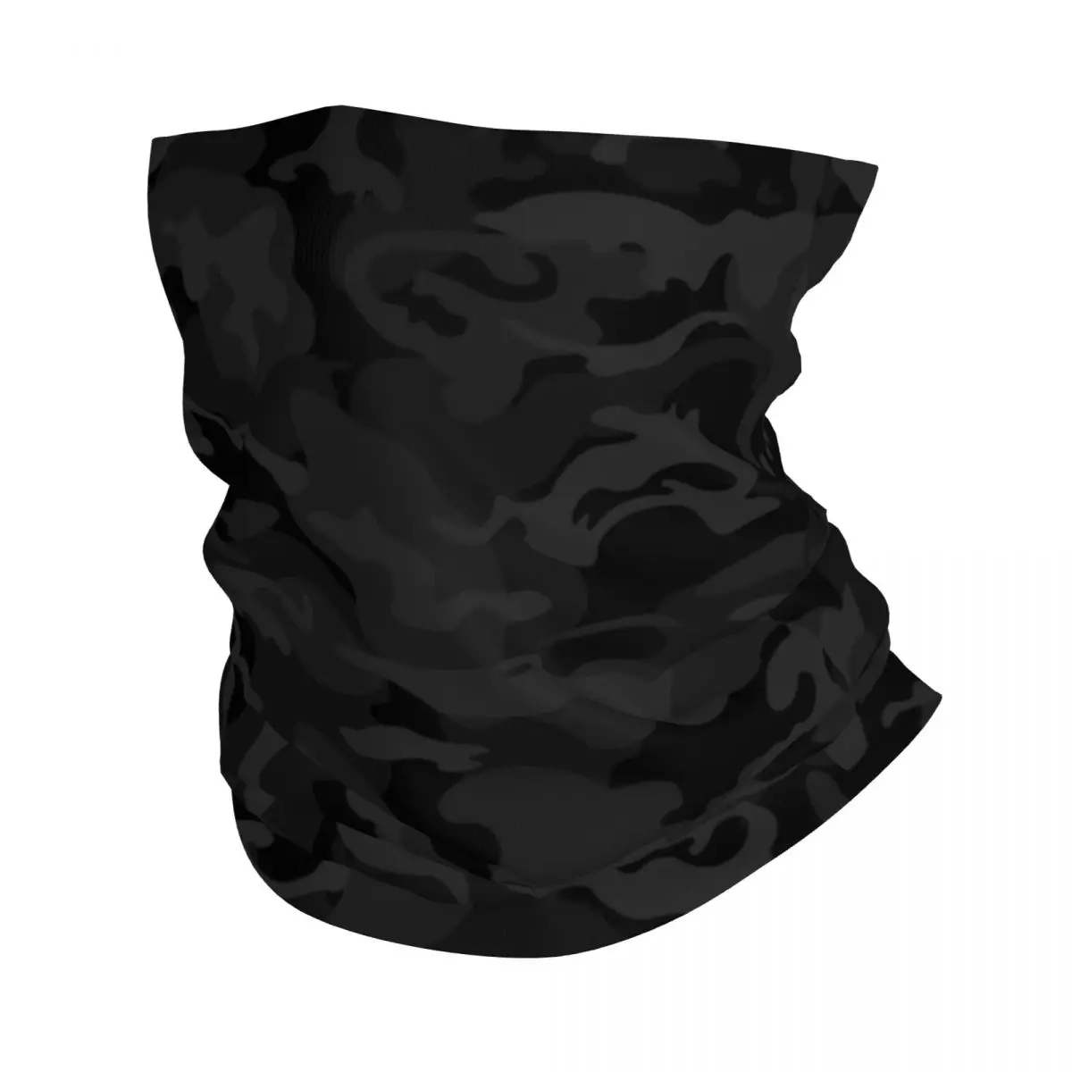 Черная военная камуфляжная гетра в камуфляжном стиле, Женская Мужская ветрозащитная зимняя бандана, шарф для велоспорта