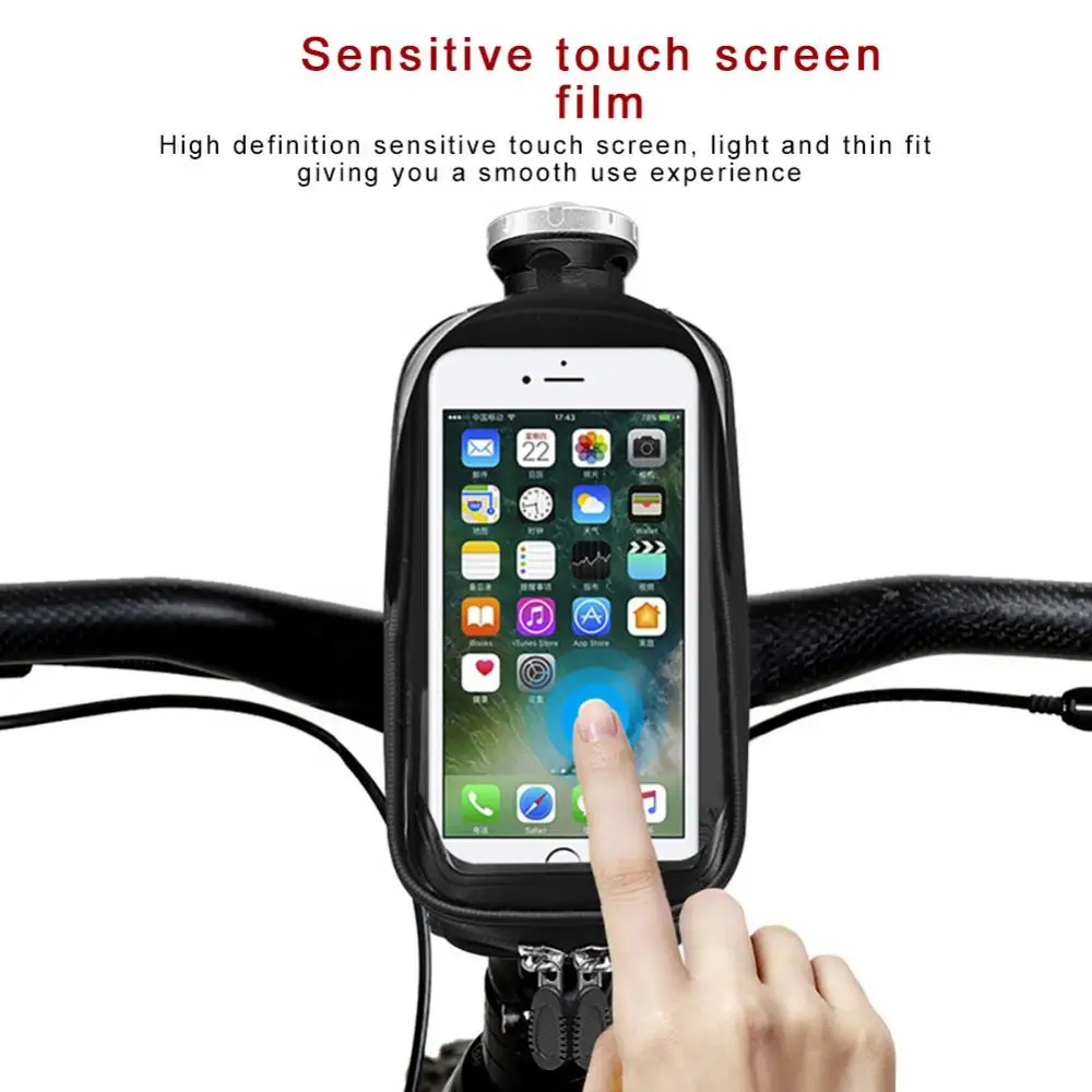 Чехол для Ipod, осветительная лампа для мобильного телефона, сумка с сенсорным экраном, водонепроницаемая сумка для езды ночью на горном велосипеде
