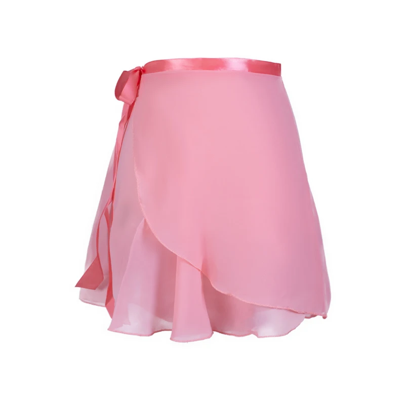 Шифоновая юбка для балетных танцев, однотонное тренировочное трико с цветочным принтом, платье для балетных танцев, женское детское платье